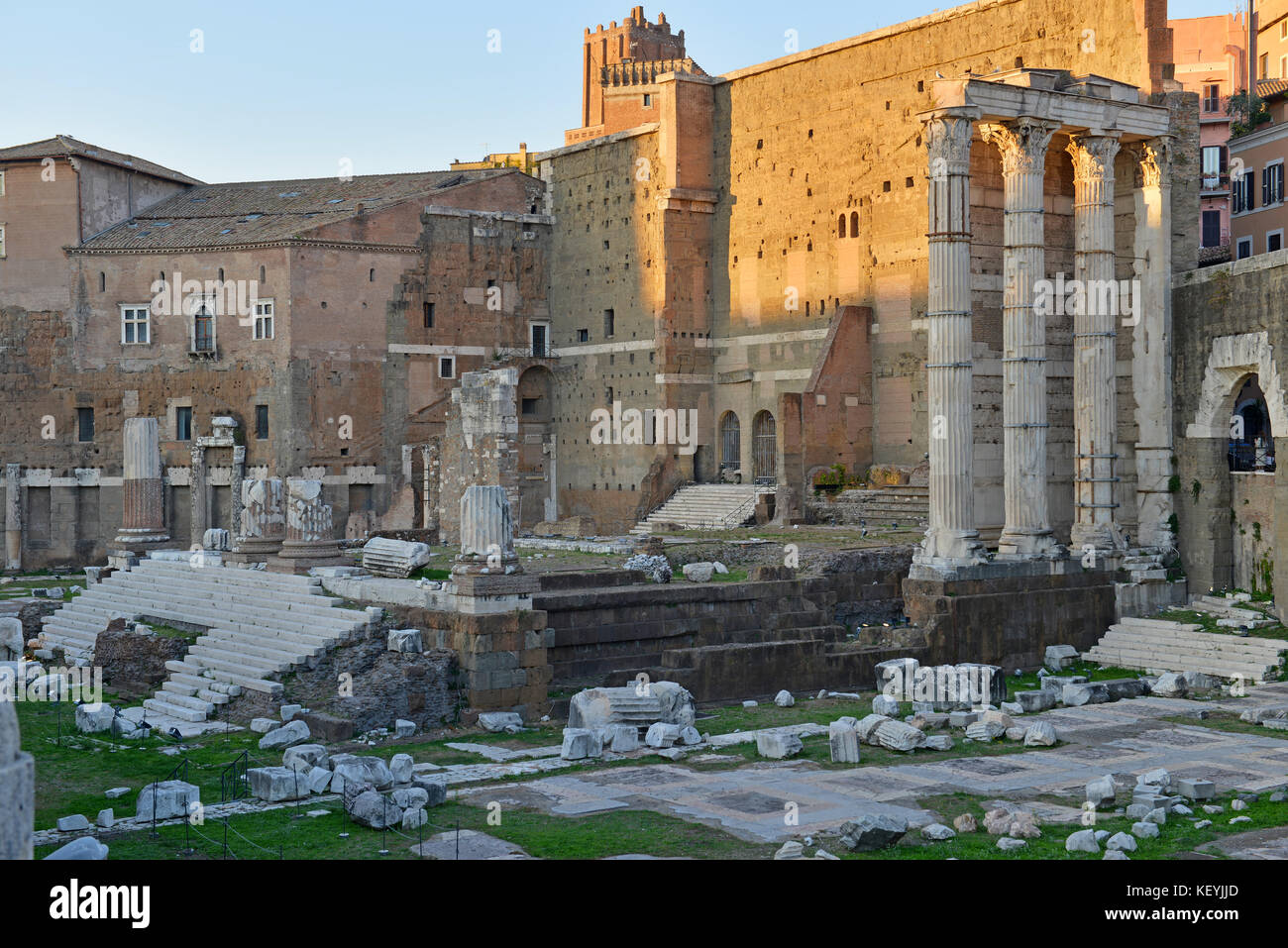 The ruins and remains of the Roman Forum in Rome Italy Stock Photo - Alamy