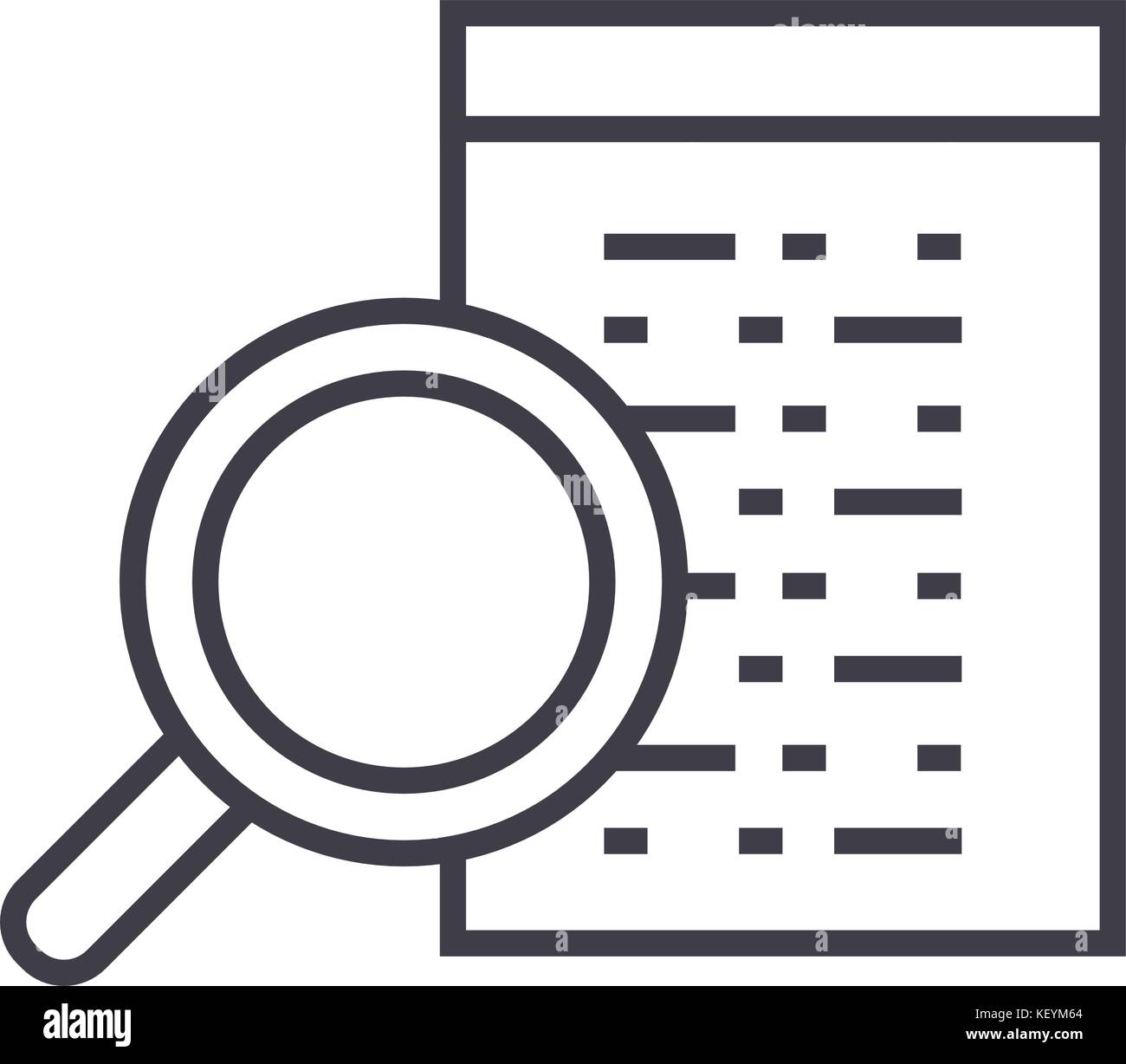 software development linear icon, sign, symbol, vector on isolated ...