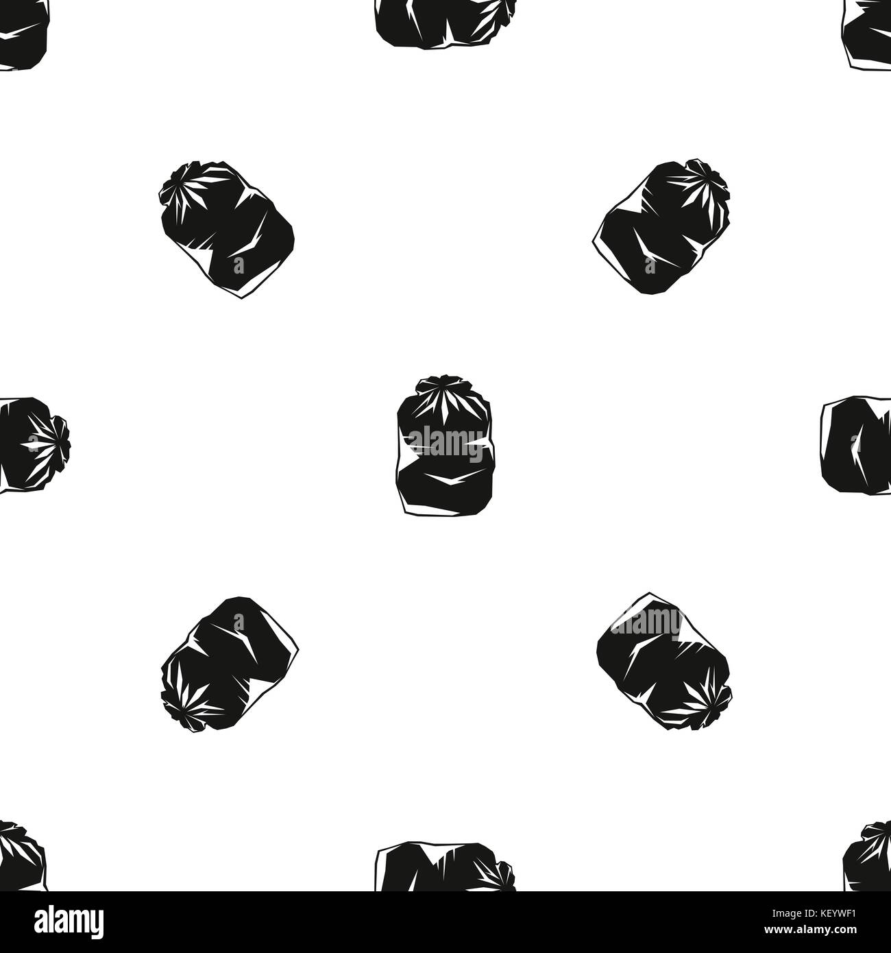 Black trash bag pattern seamless black Stock Vector Image & Art Alamy