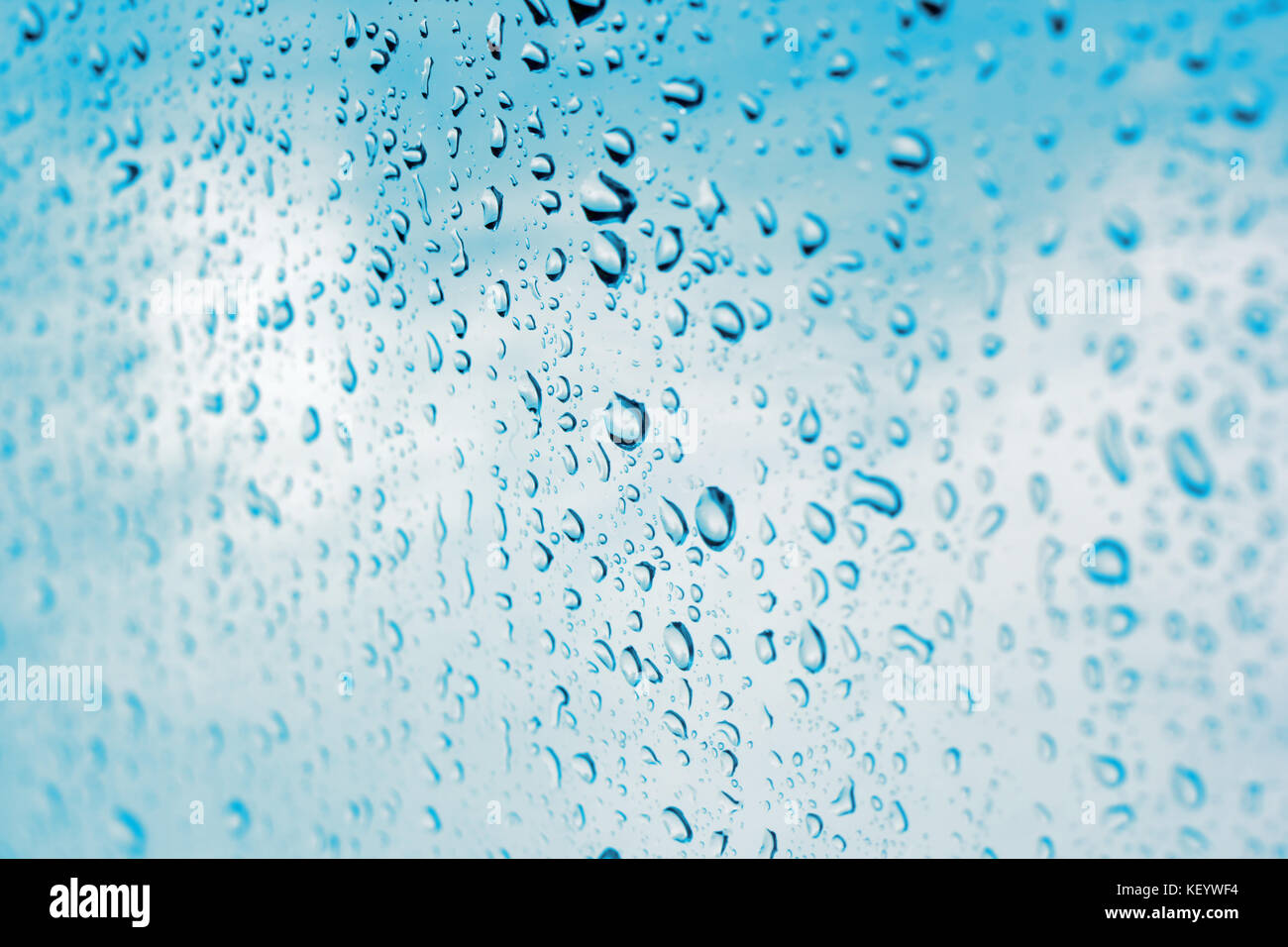 blue water drops as background or texture Stock Photo - Alamy