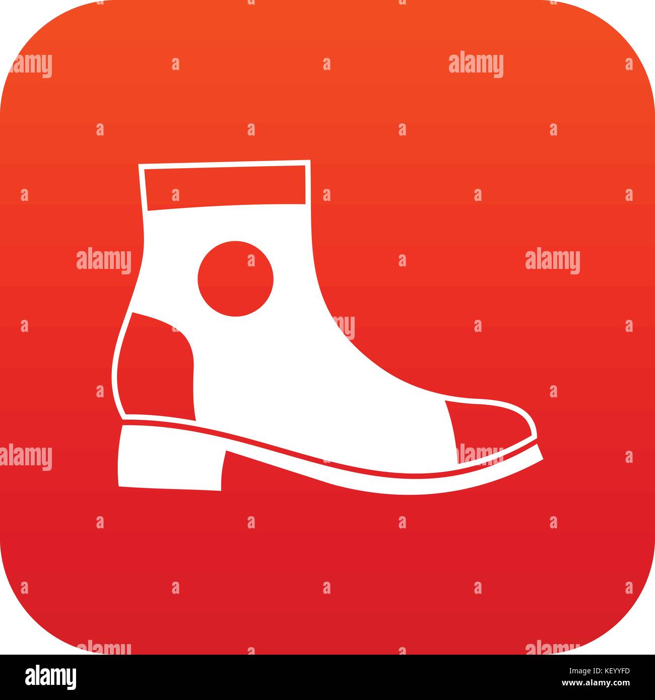 Men boot icon digital red Stock Vector Image & Art - Alamy
