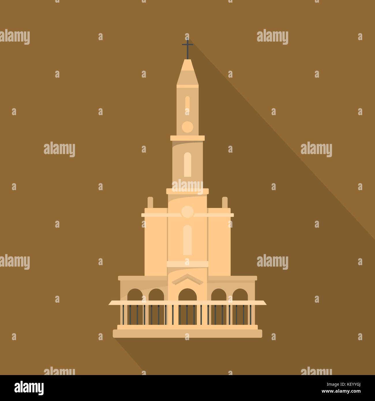 Big castle icon, flat style Stock Vector Image & Art - Alamy