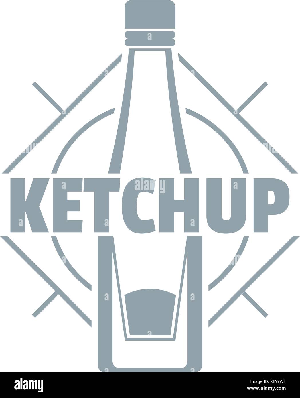 Ketchup logo, simple gray style Stock Vector Image & Art Alamy