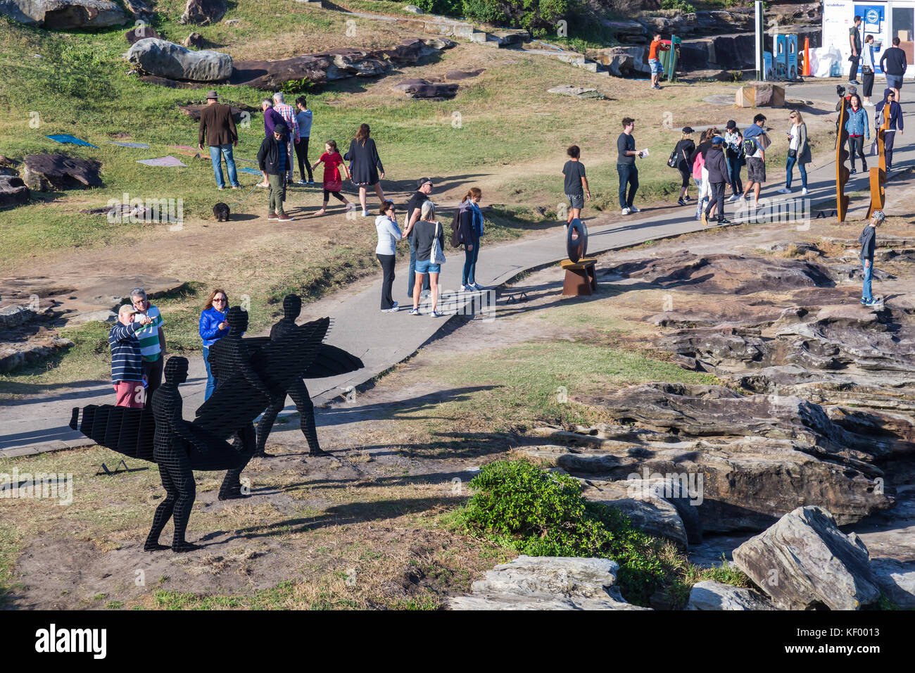 Sculpture by the Sea, Bondi Beach to Tamarama Beach Coastal Walk,Sydney, Australia. Stock Photo