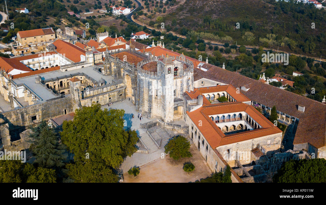 Convent of Christ or Convento de Cristo, Tomar, Portugal Stock Photo