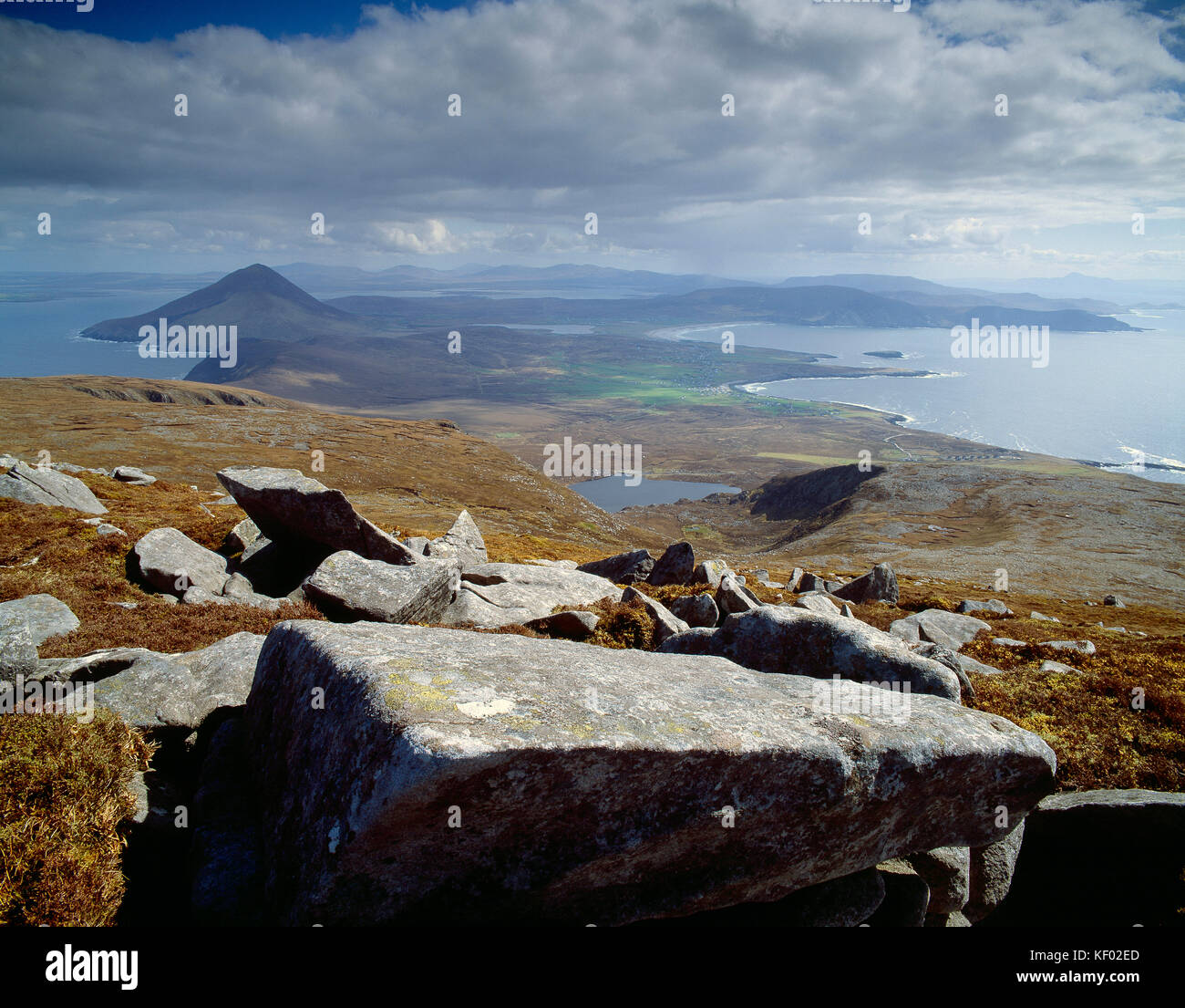 Ireland. County Mayo. Achill Island coast. Stock Photo