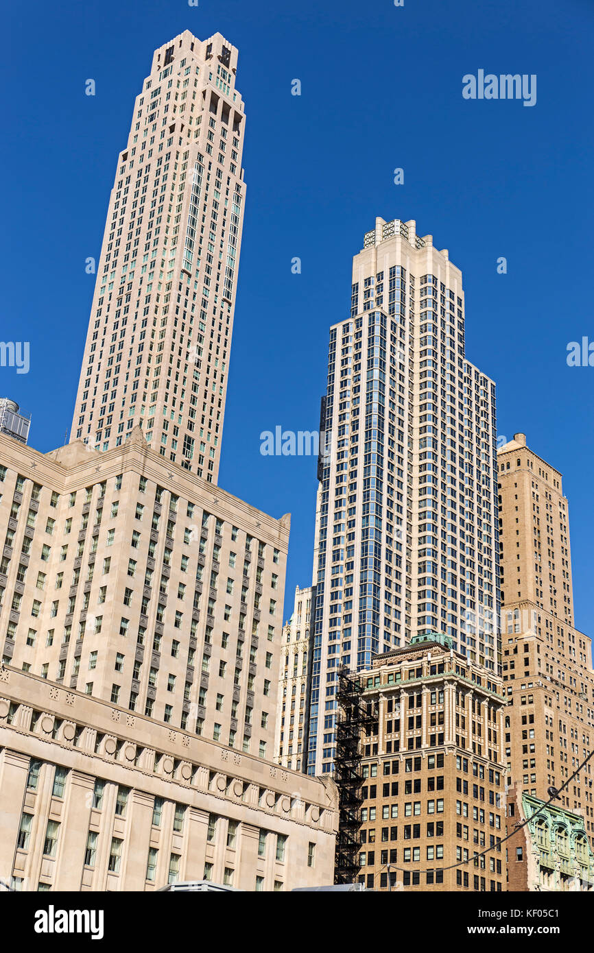 Typical Art Deco High Rise buildings in Manhattan, New York City Stock Photo