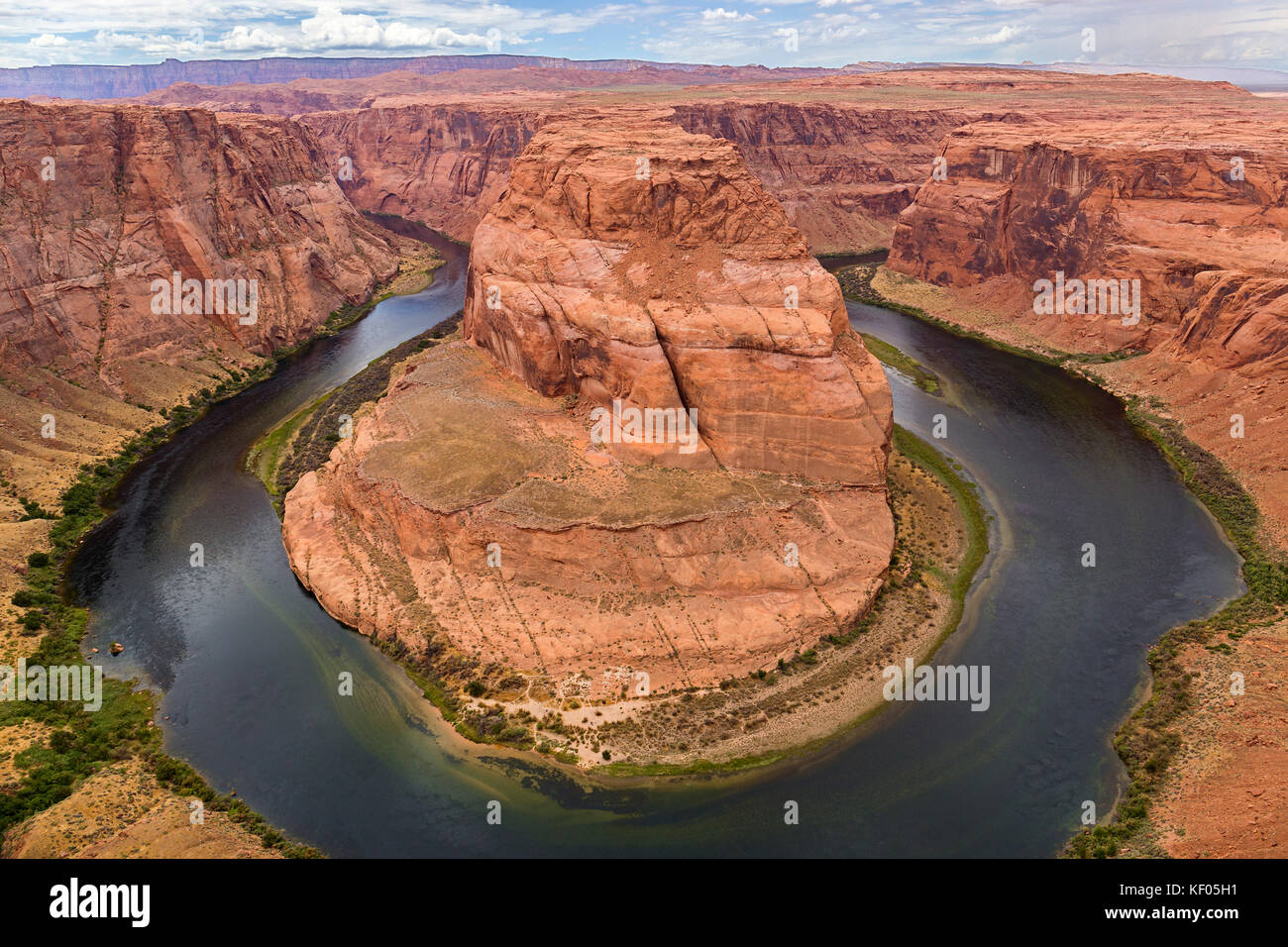 Horseshoe Bend, Colorado River. Grand Canyon, Page, Arizona. USA Stock Photo