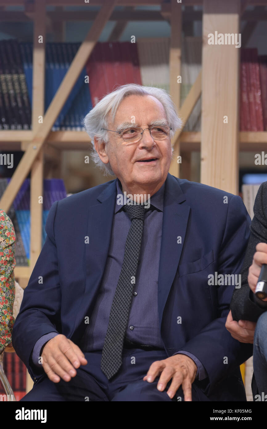 Frankfurt, Germany. 11th Oct, 2017. Bernard Pivot (* 1935), french  journalist, interviewer and host of French cultural television programmes,  at the P Stock Photo - Alamy