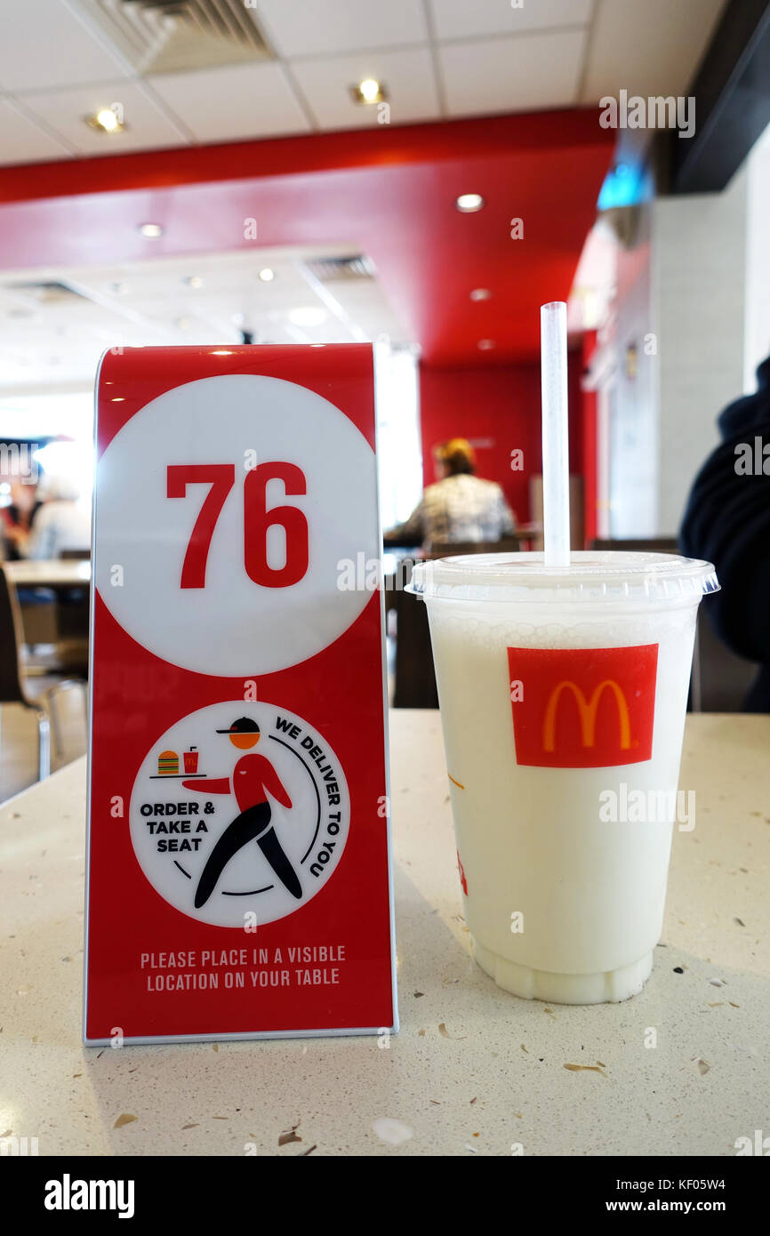 Australian McDonald's delivery order number Stock Photo - Alamy