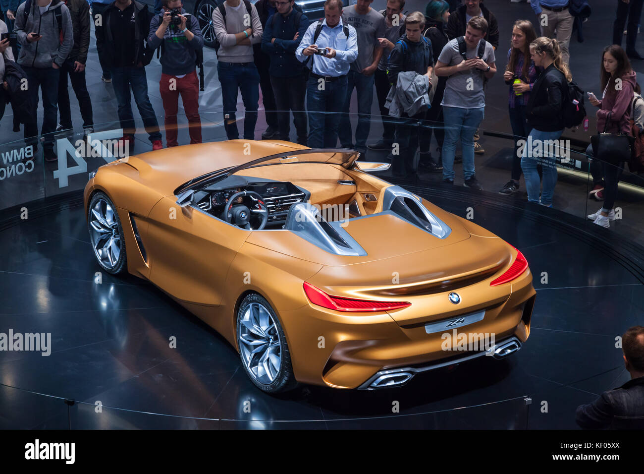 Frankfurt, Germany - Sep 20, 2017: New BMW Z4 Roadster concept ...
