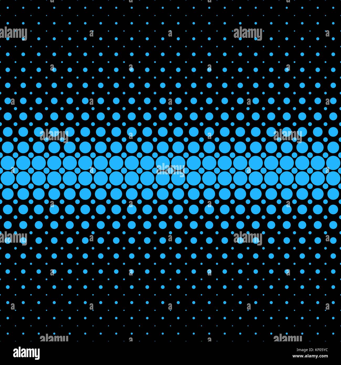Geometric halftone dot pattern background - vector graphic from blue ...