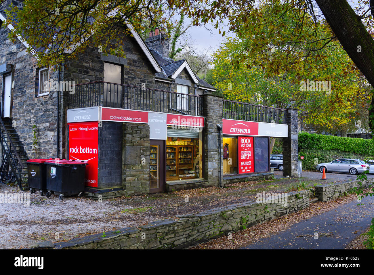 Cotswold Outdoor Rock Bottom shop in Betws y Coed a retail store trading  brand of AS Adventure Group Clothing and Footwear Stock Photo - Alamy