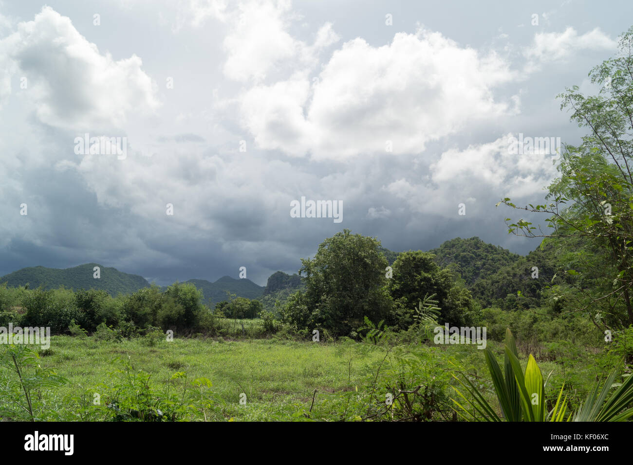 sweeping monsoon - view into the landscape Stock Photo - Alamy
