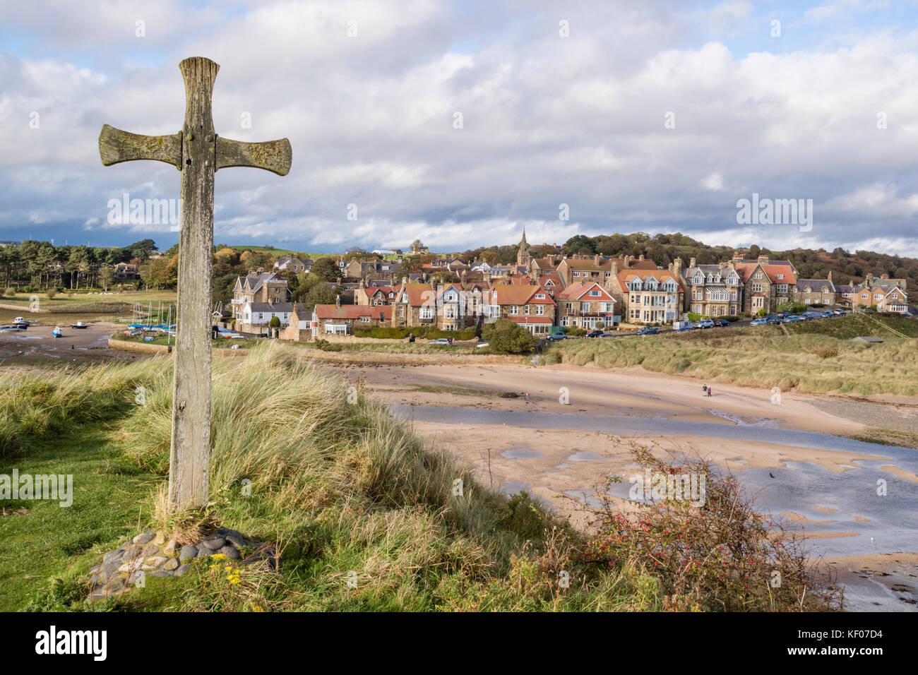 Alnmouth on the River Aln estuary, Northumberland, England, UK Stock