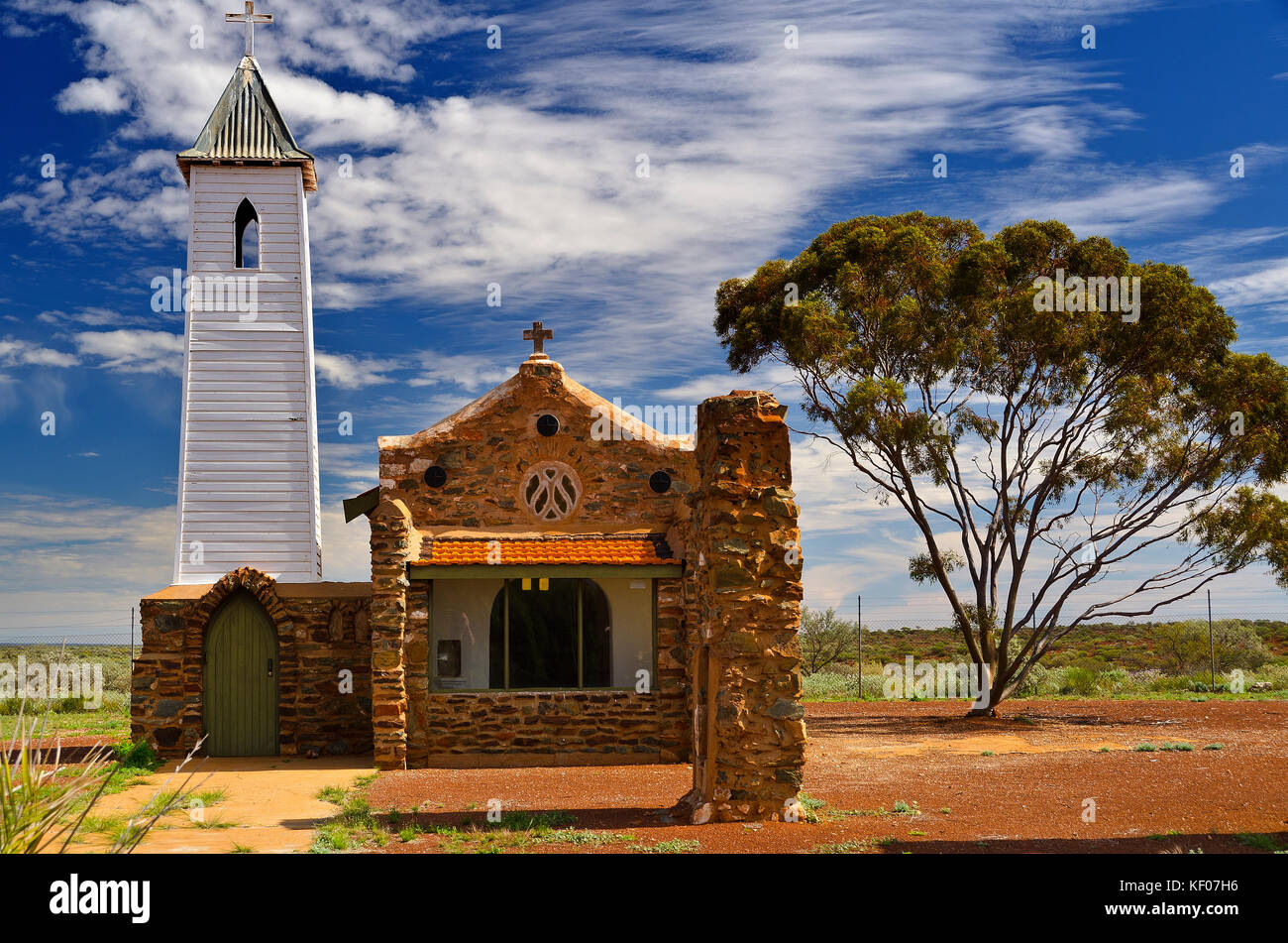 Chapel of St Hyacinth designed by Monsignor Hawes, Yalgoo Western Australia Stock Photo Alamy