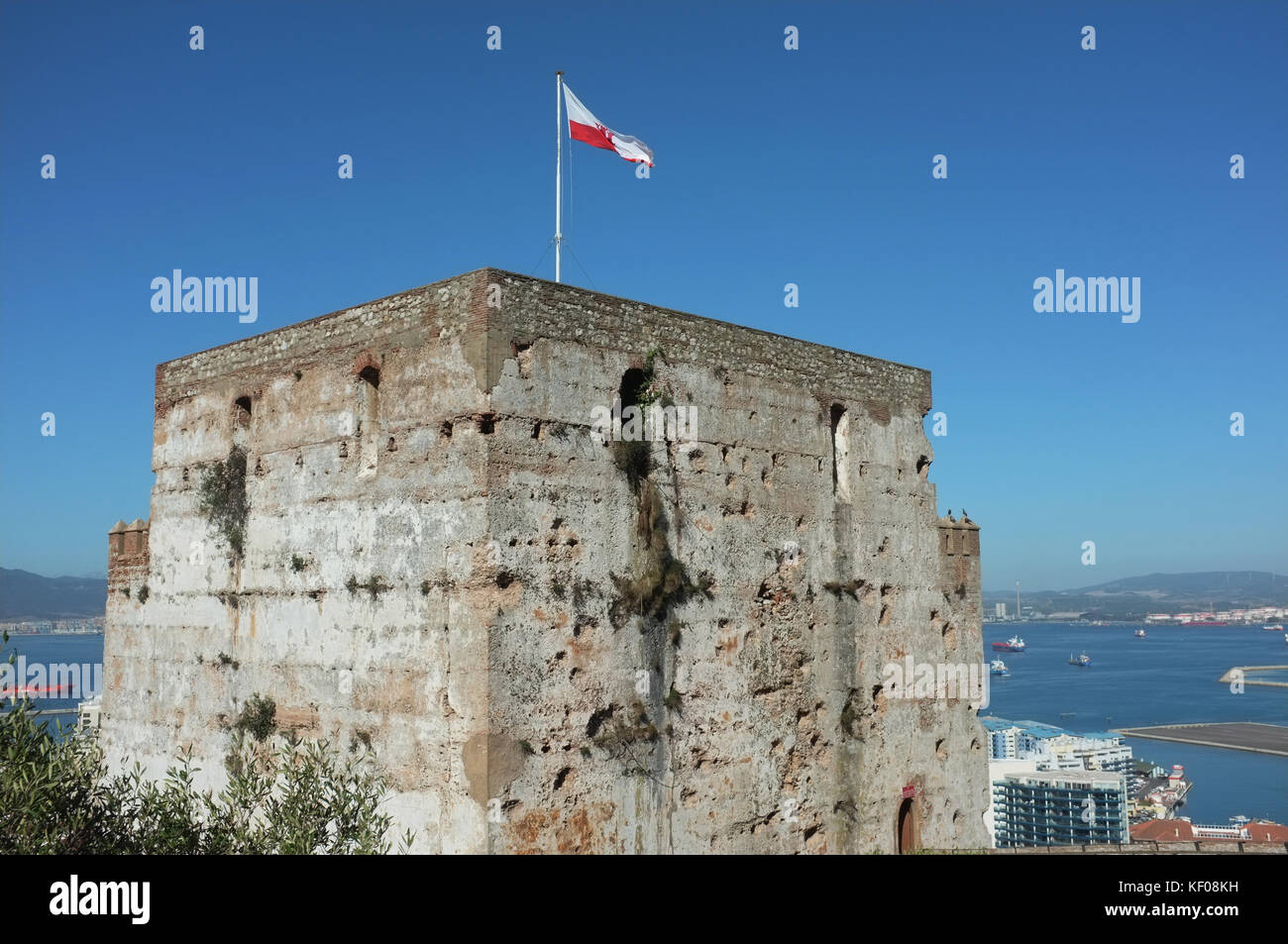 Moorish castle, Gibraltar, September 2017 Stock Photo