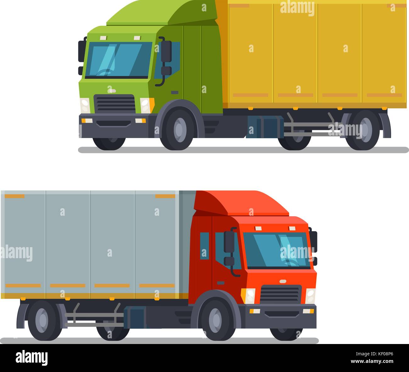 Truck, lorry icon or symbol. Delivery, logistics concept. Vector illustration Stock Vector