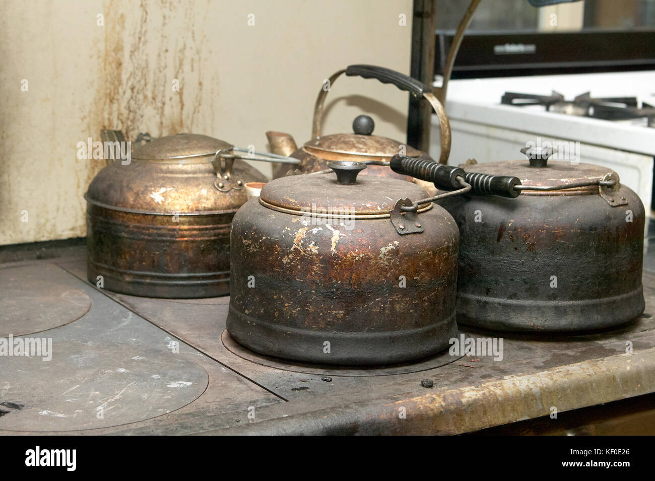 Old rusty cast iron stove hires stock photography and images Alamy