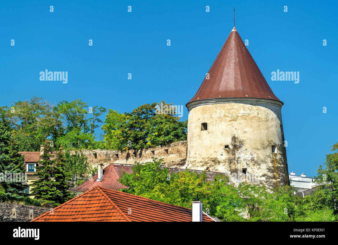 Pulverturm, an ancient tower in Krems an der Donau, Austria Stock Photo