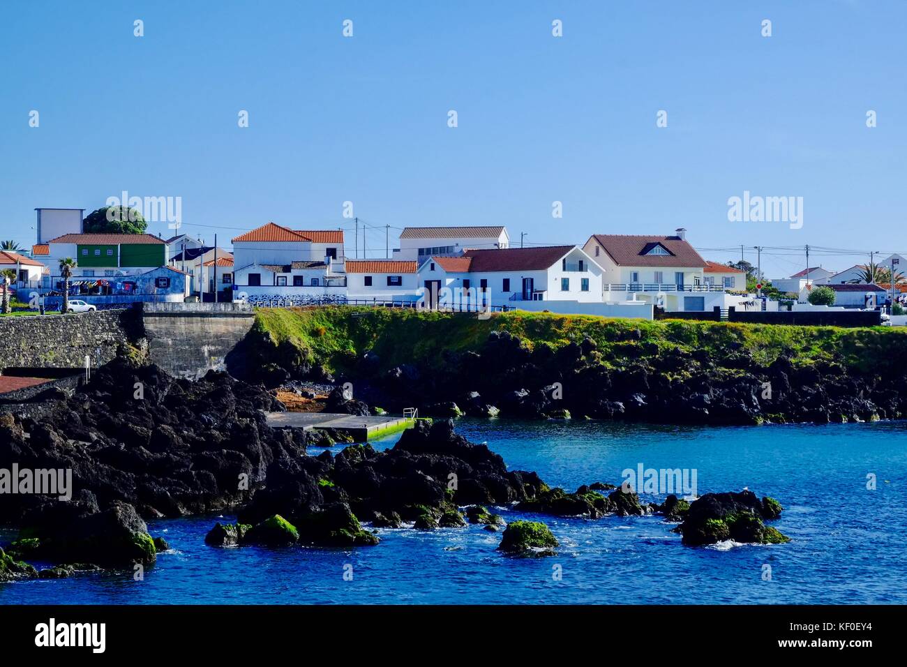 The town of Madalena in Pico Island in the Azores Stock Photo - Alamy