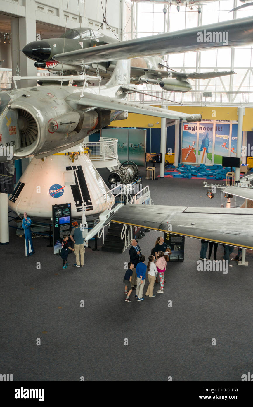 Virginia Air and Space center Hampton VA Stock Photo