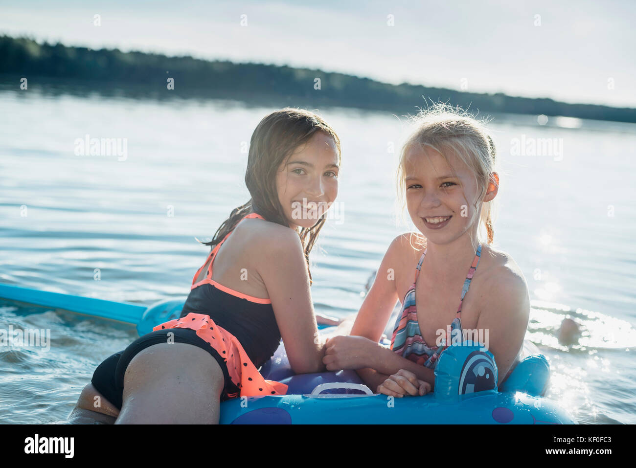 Sachsen Deutschland Sommer Baden See Stock Photo Alamy