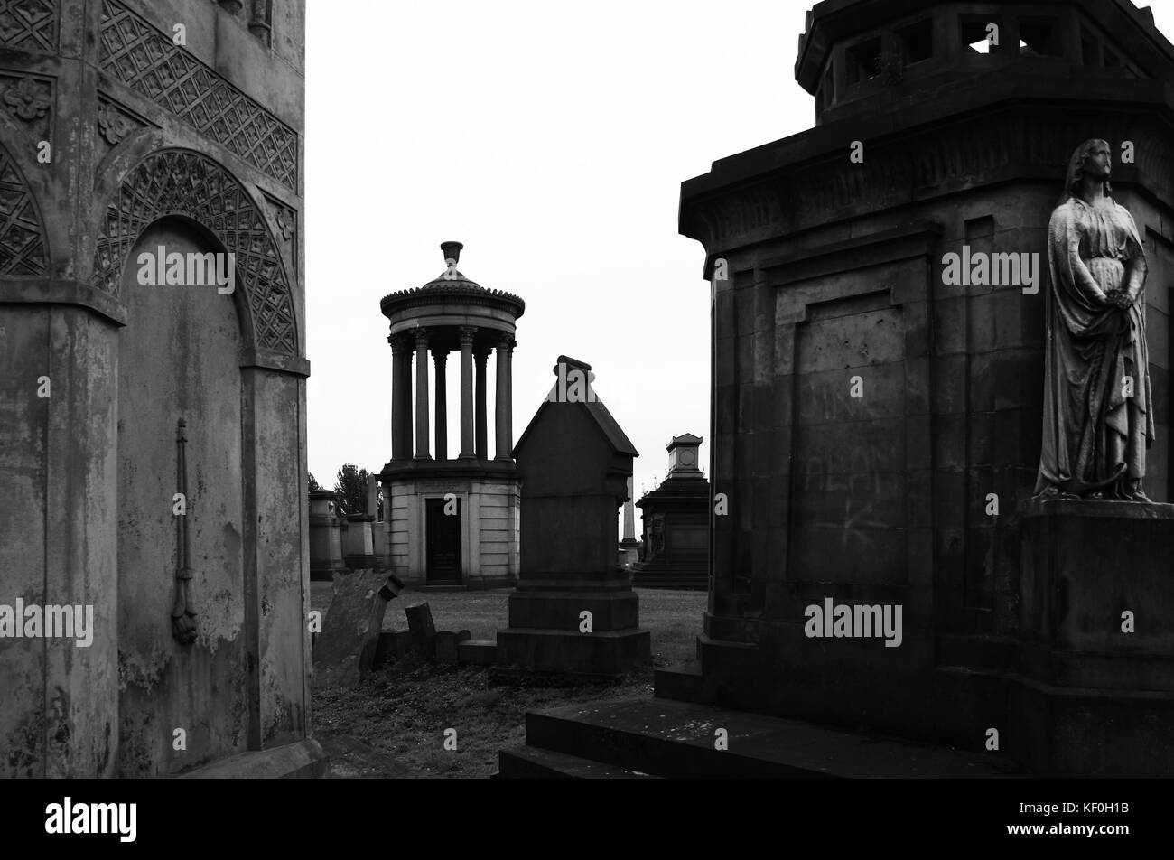 Glasgow Necropolis Stock Photo