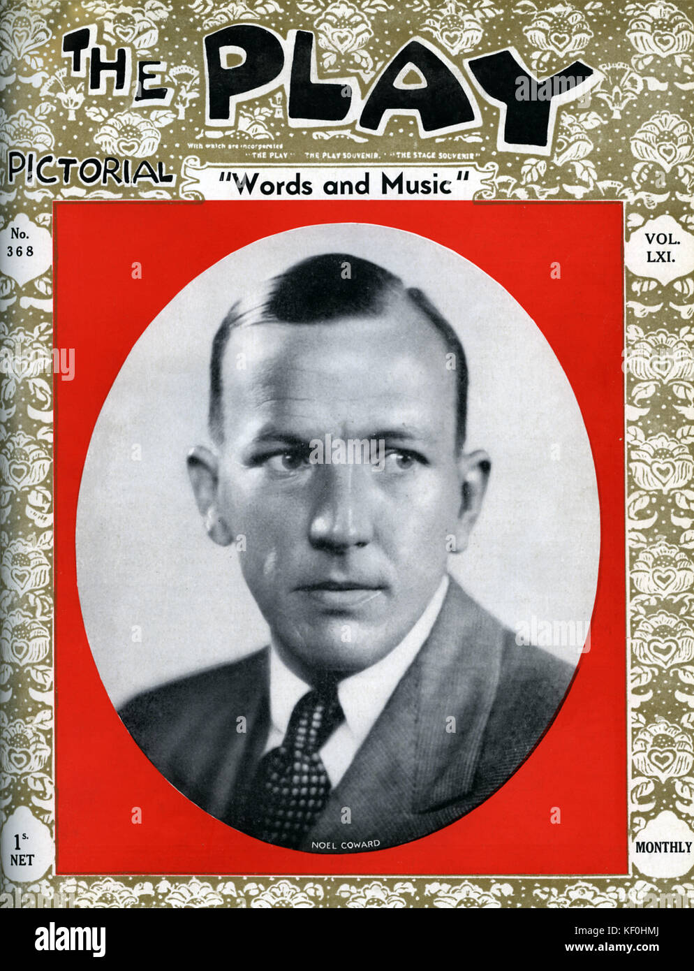 'Words and Music' by Noel Coward (16 December 1899 – 26 March 1973).  A London production at the Adelphi Theatre, 16 September 1932. Stock Photo