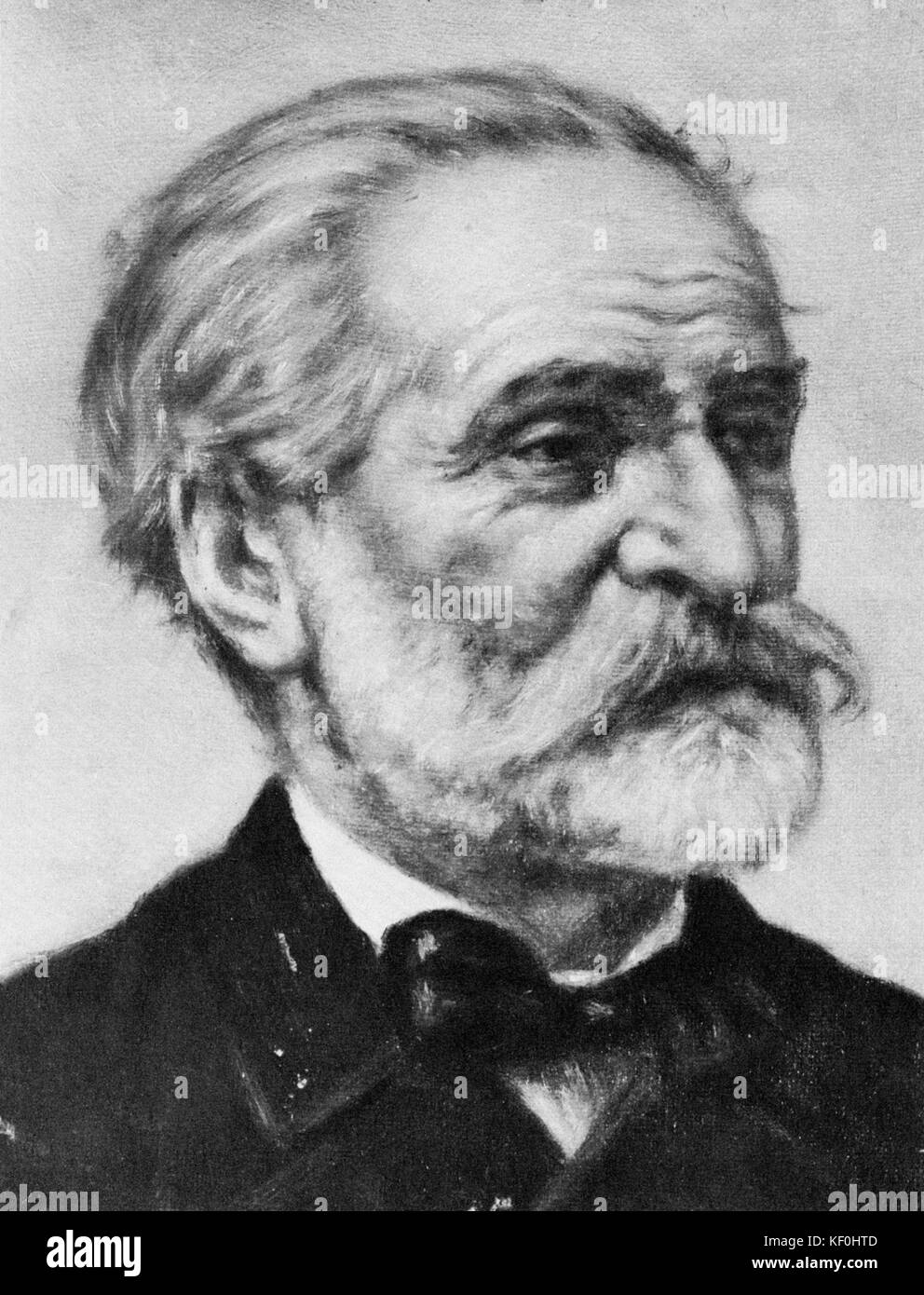 Giuseppe Verdi. Italian composer, 9 or 10 October 1813 - 27 January 1901. Stock Photo