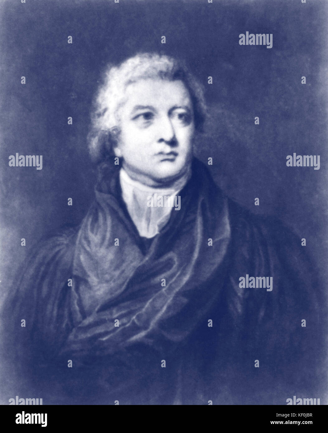 Charles Burney portrait. English organist, music historian and