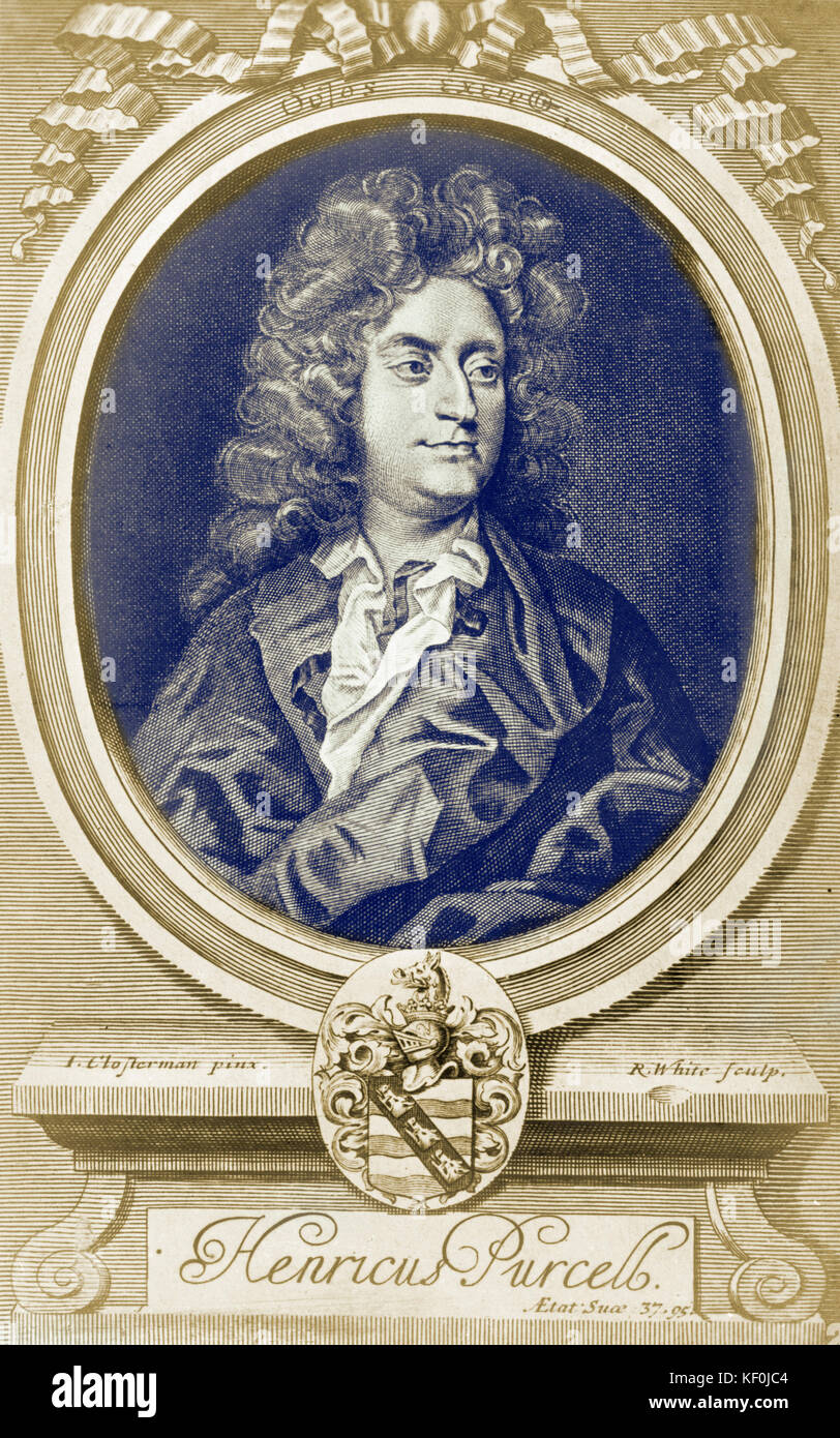 Henry Purcell, English composer, 1659 - 1695. Stock Photo