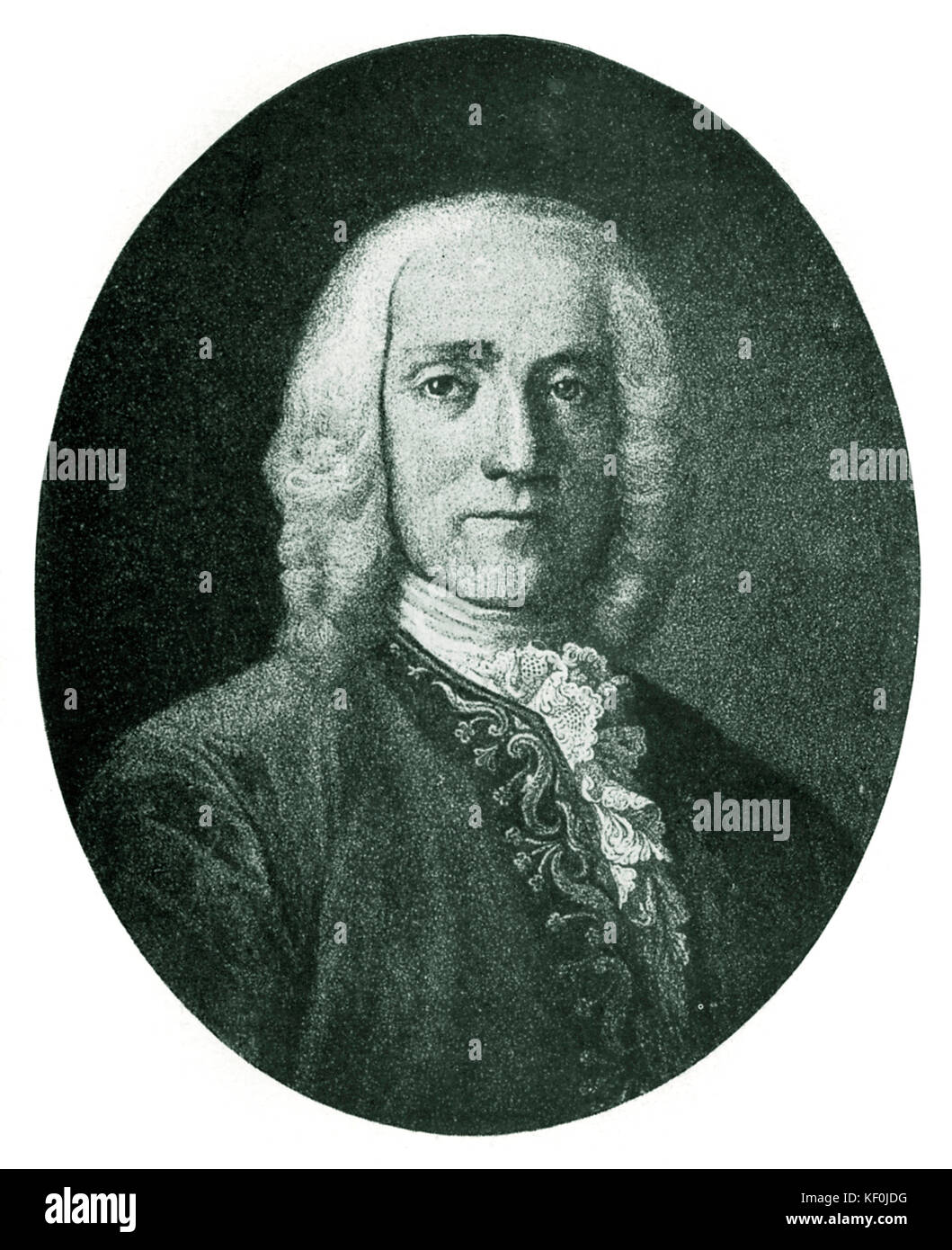 Domenico Scarlatti, Italian harpsichordist and composer. 26 October 1685 -  23 July 1757. Son of A Scarlatti. Born Naples Stock Photo