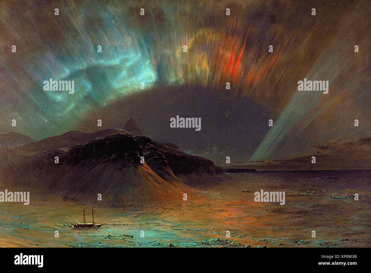 Frederic Edwin Church The Aurora Borealis Stock Photo Alamy Frederic Edwin Church The Aurora Borealis Stock Photo Alamy