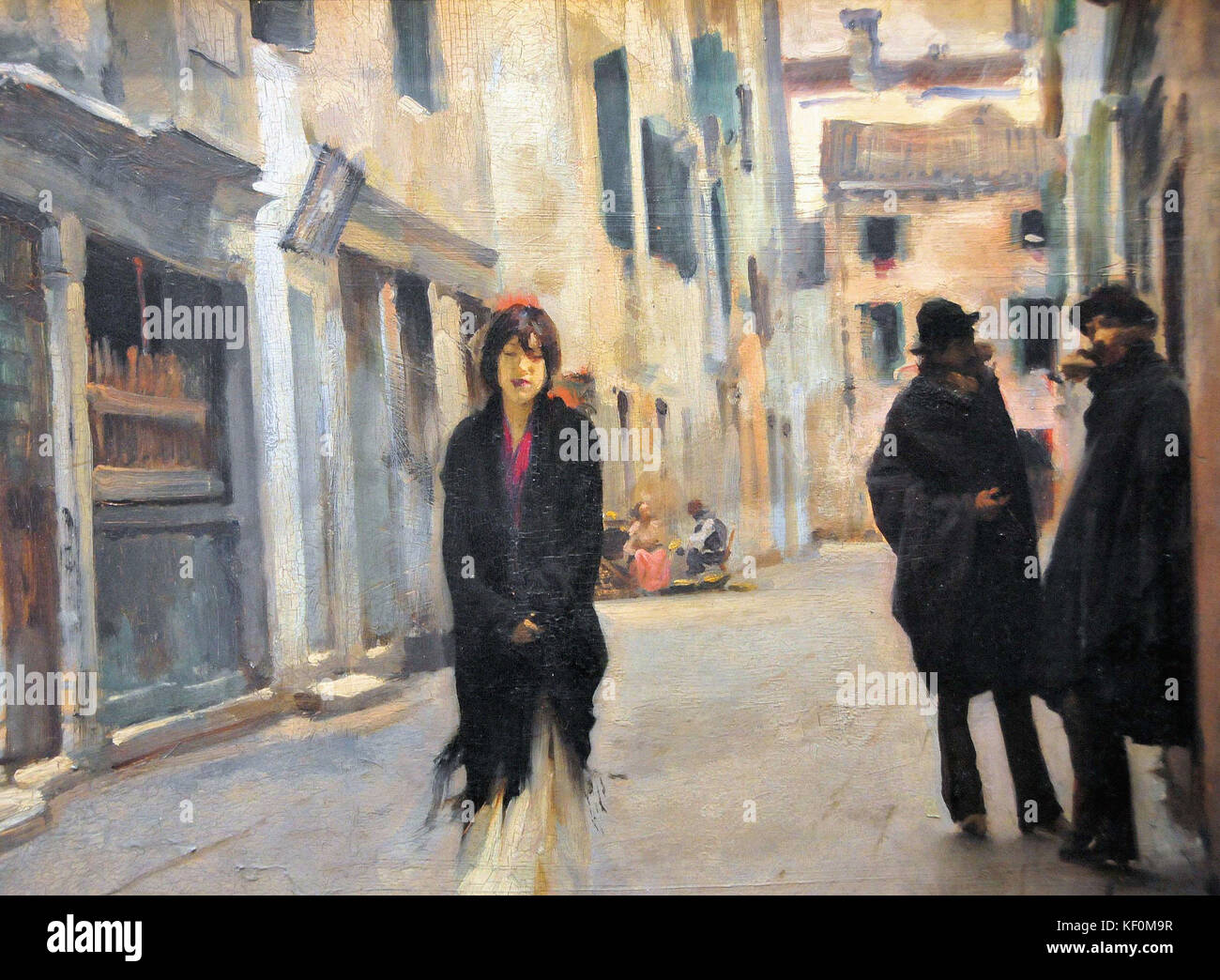 John Singer Sargent Street in Venice Stock Photo Alamy