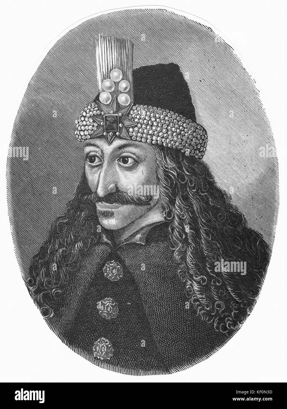 Vlad Tepes (Vlad IV, The Impaler) Ruler of Walachia Stock Photo