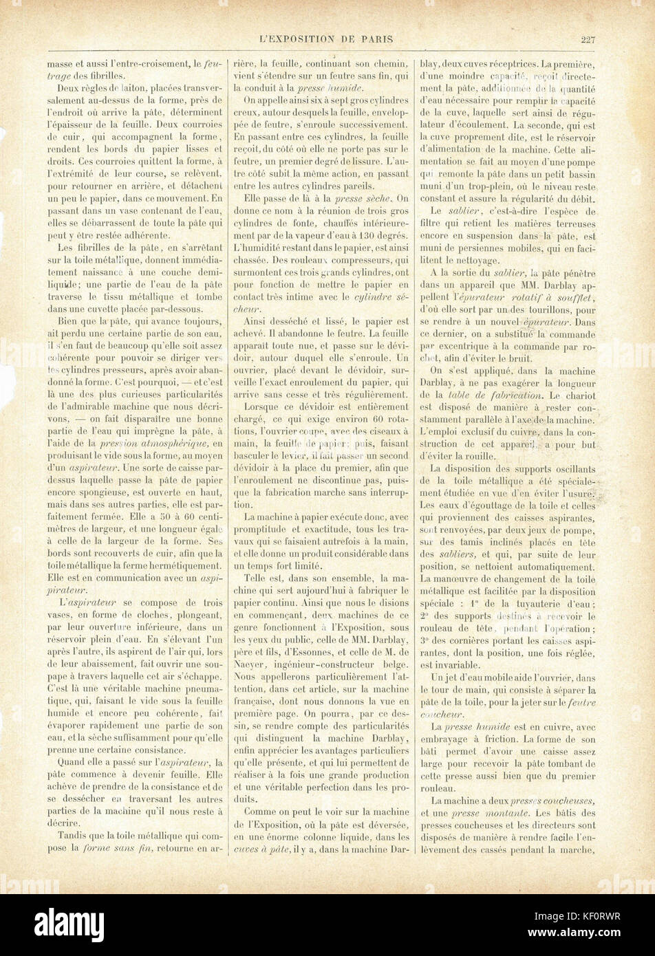 L'Exposition de Paris de 1889 No69 page 227 Stock Photo - Alamy