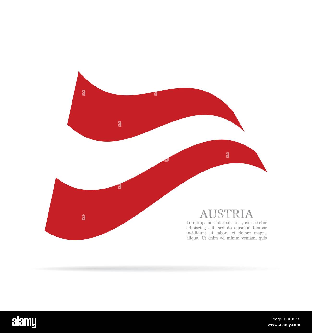 Austria national flag waving vector icon Stock Vector Image & Art - Alamy