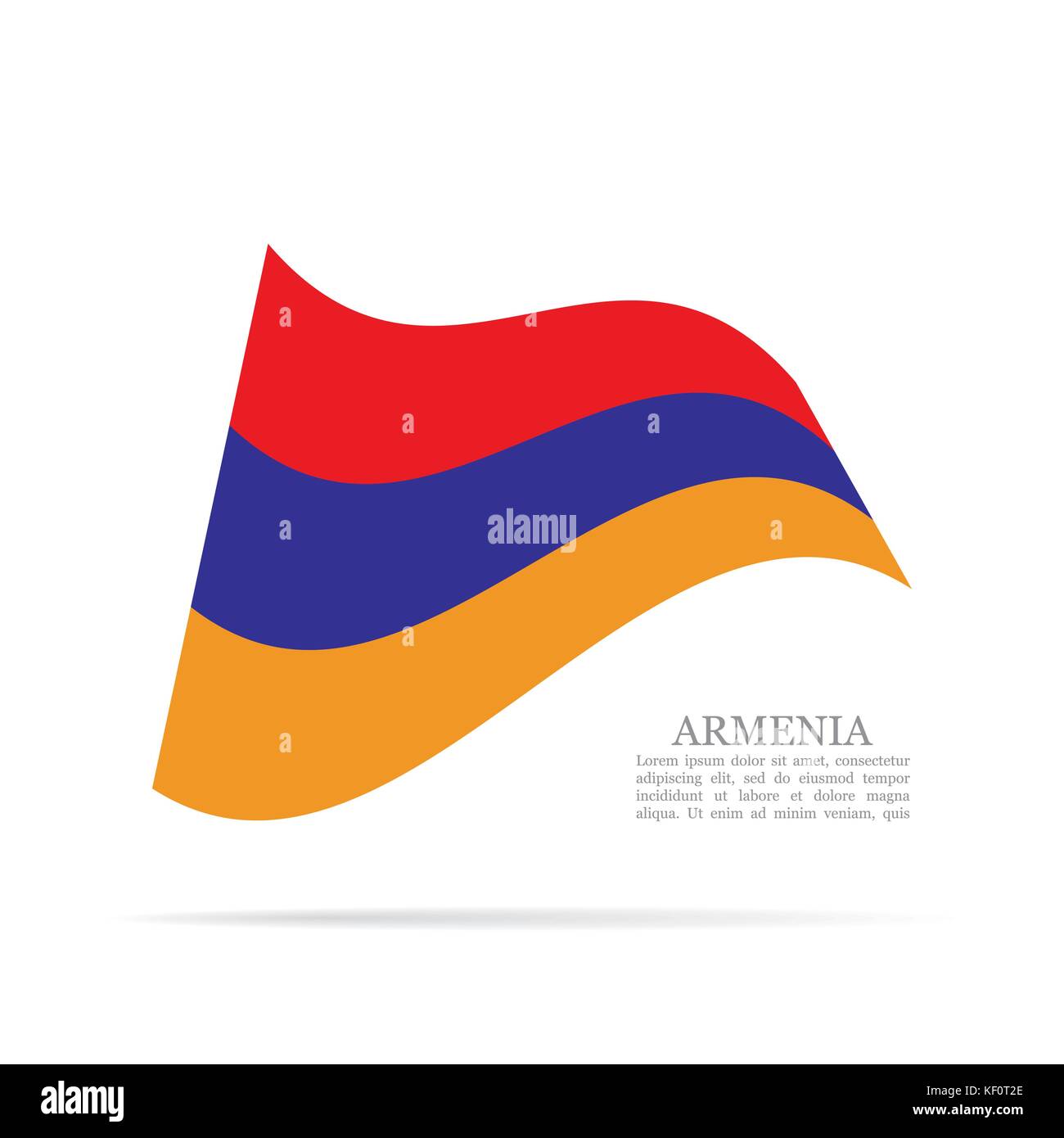 Armenia national flag waving vector icon Stock Vector Image & Art - Alamy