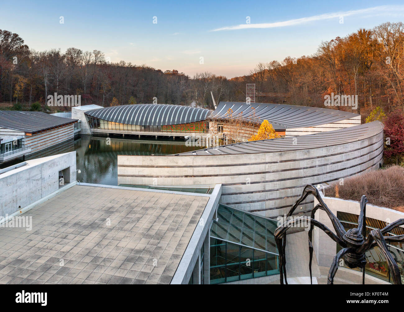 The Crystal Bridges Museum of American Art, Bentonville, Arkansas, USA Stock Photo