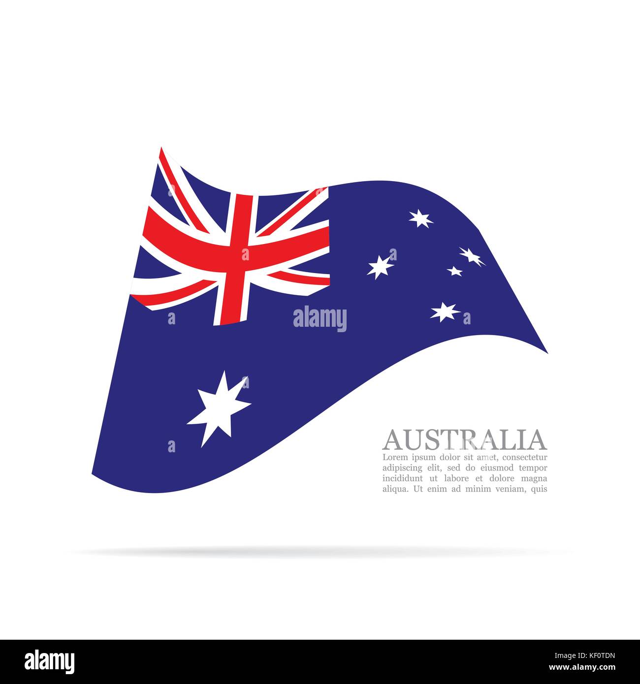 Australia National Flag Waving Vector Icon Stock Vector Image Art Alamy Australia National Flag Waving Vector Icon Stock Vector Image Art Alamy