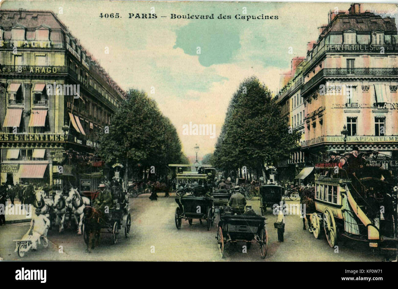 INCONNU 4065   PARIS   Boulevard des Capucines Stock Photo