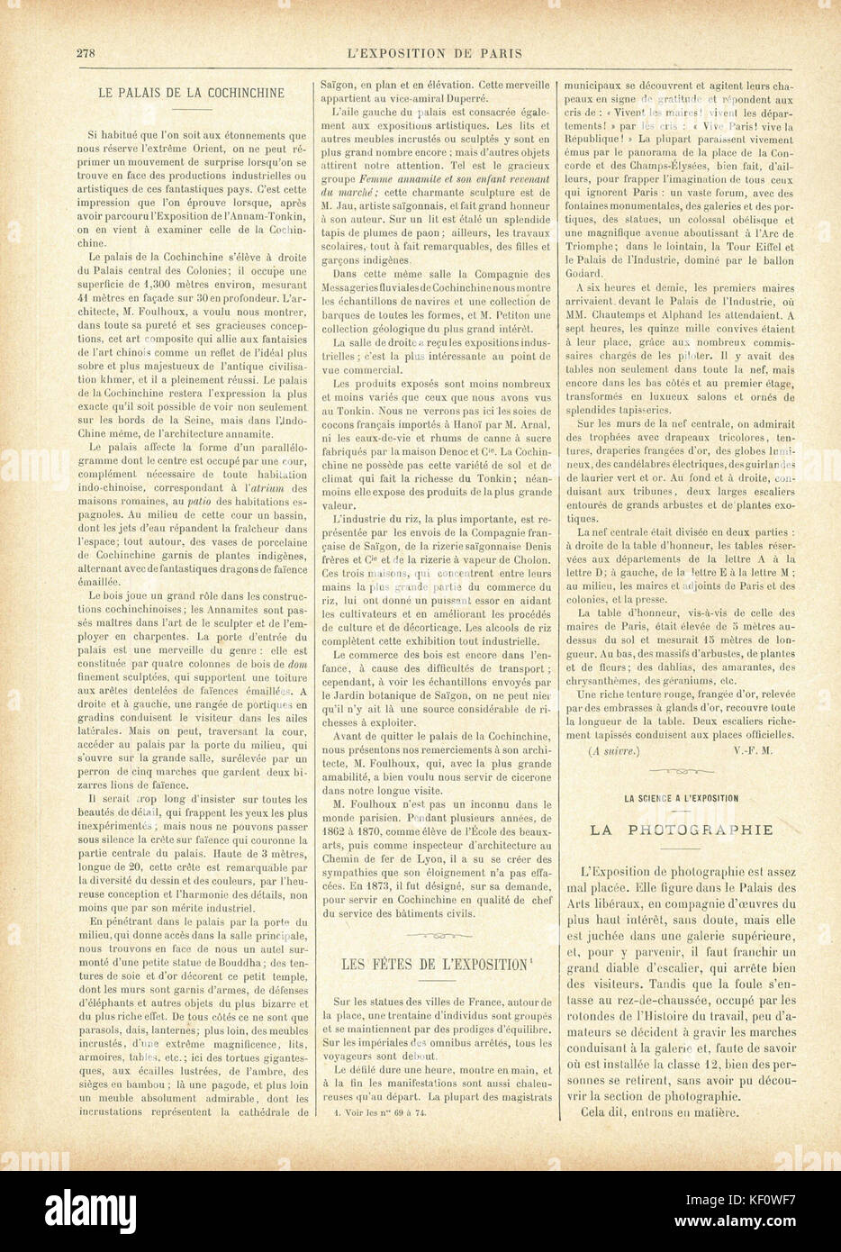 L'Exposition de Paris de 1889 No75 page 278 Stock Photo - Alamy