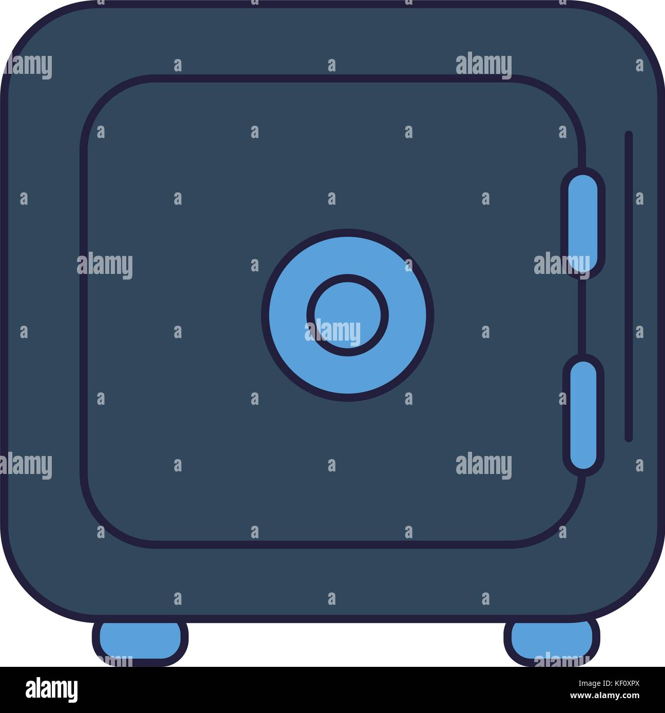 safe box icon over white background vector illustration Stock Vector ...