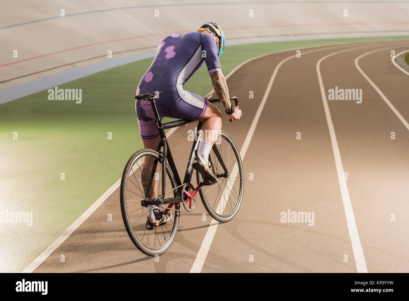 can you ride a bike on a track