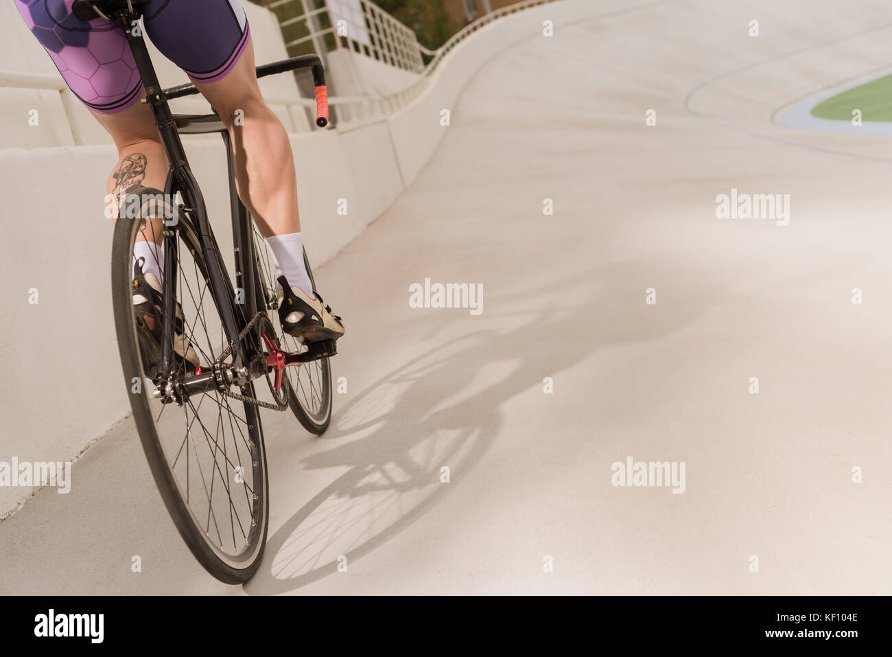 can you ride a bike on a track