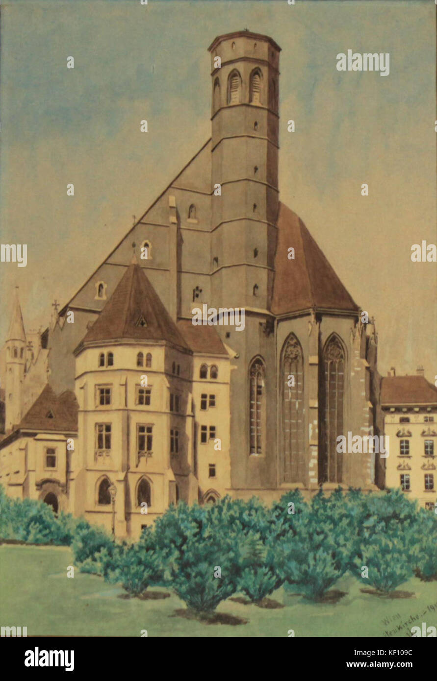 Minoritenkirche Wien 1910 Stock Photo - Alamy
