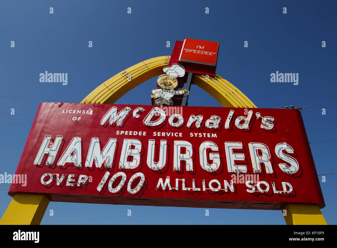 Vintage and Historic McDonald's sign built in 1959 in Green Bay