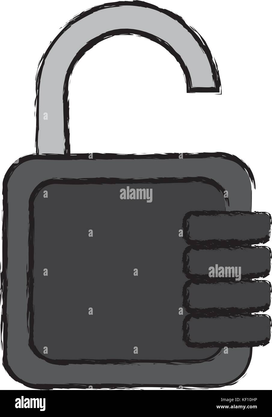 security padlock icon over white background vector illustration Stock ...