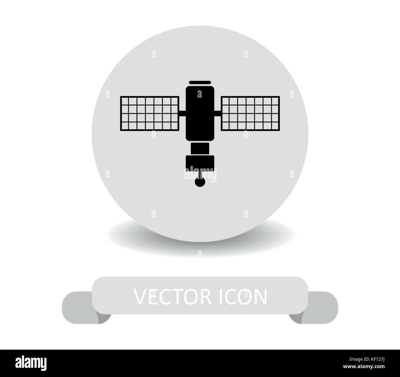satellite icon on white background Stock Vector Image & Art - Alamy